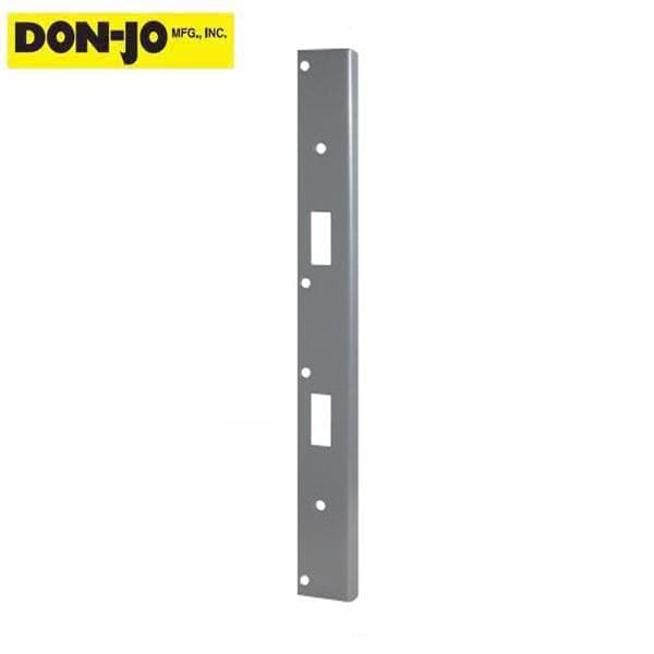 Don-Jo: Double Hole Security Strike Plate 18" - Silver Coated Finish